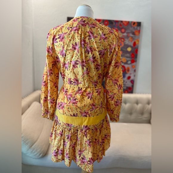 Farm Rio Banana Sunshine Mini Dress XS - Picture 3 of 8
